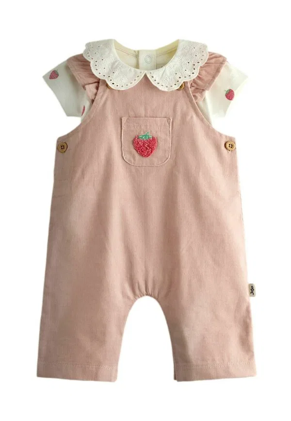 Комбинезон и боди стандартного кроя Jojo Maman Bébé, Pink Strawberry