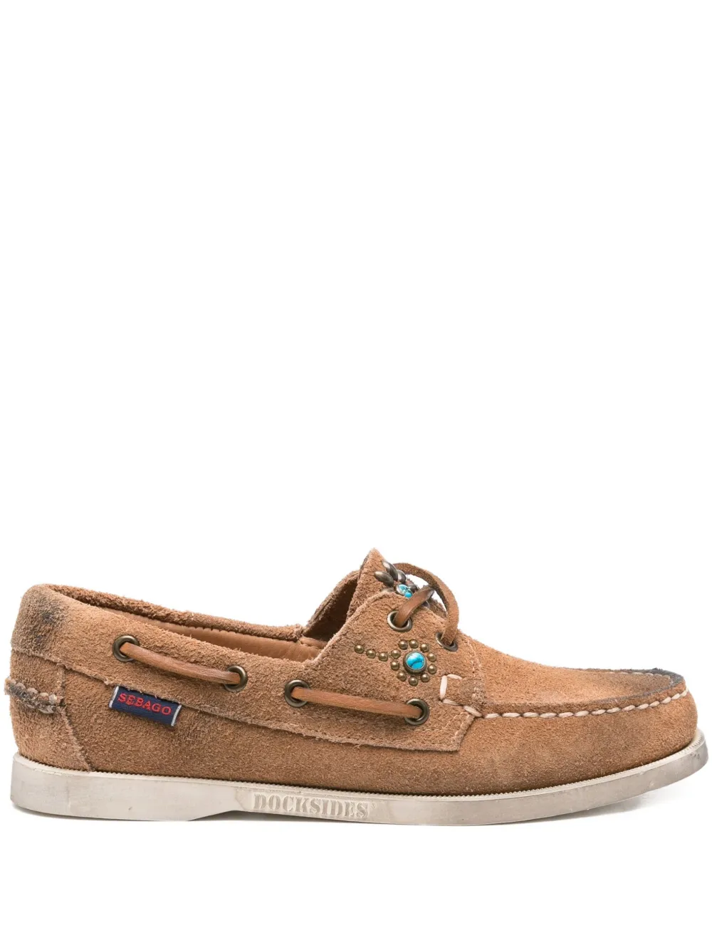 Замшевые мокасины Sebago, коричневый