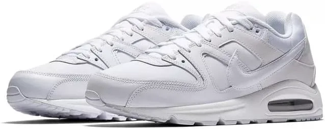 Мужские кожаные кроссовки NIKE AIR MAX COMMAND, металлик серебристый — фото 4