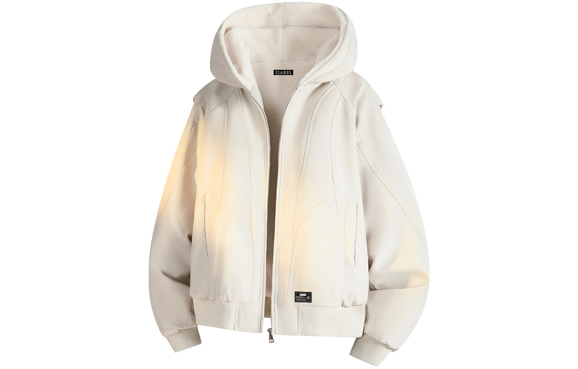 

Пуховик Unisex Hooded Thickened ZIAREL, хаки[removable logo]