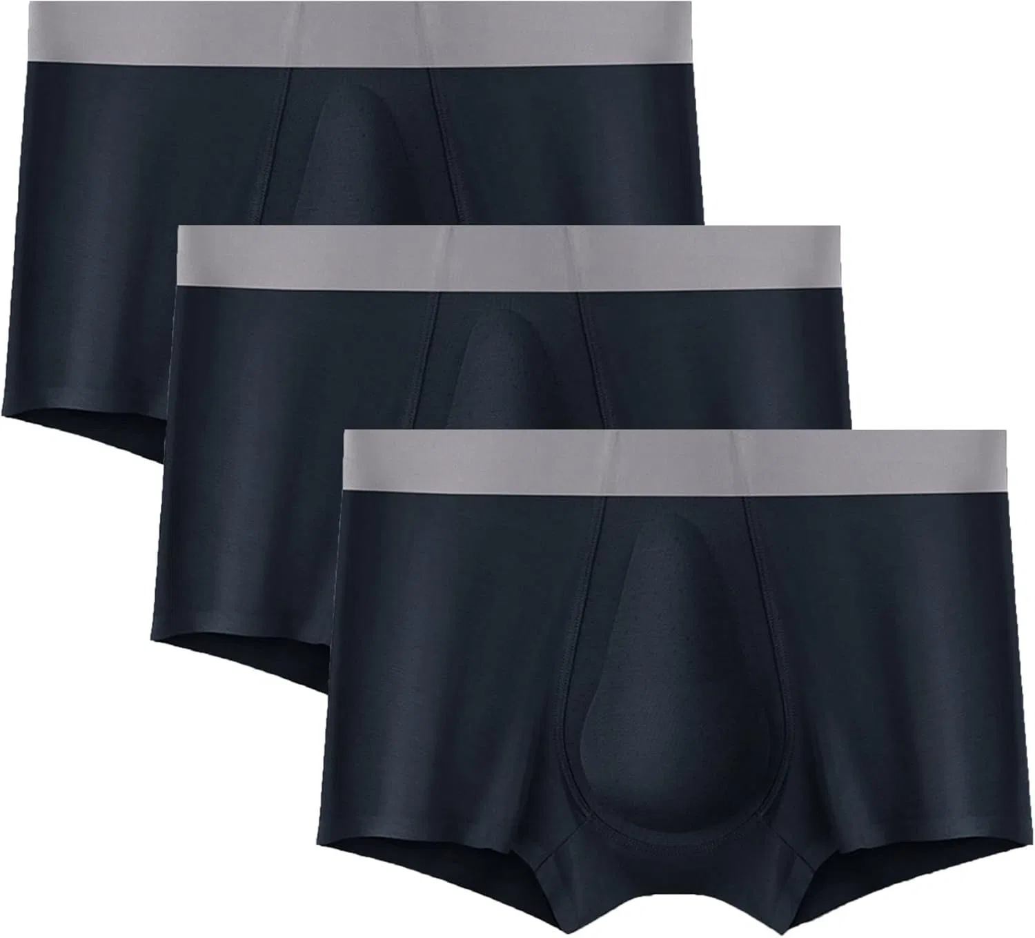 Боксеры мягкие Comfortable, Grey-5pc