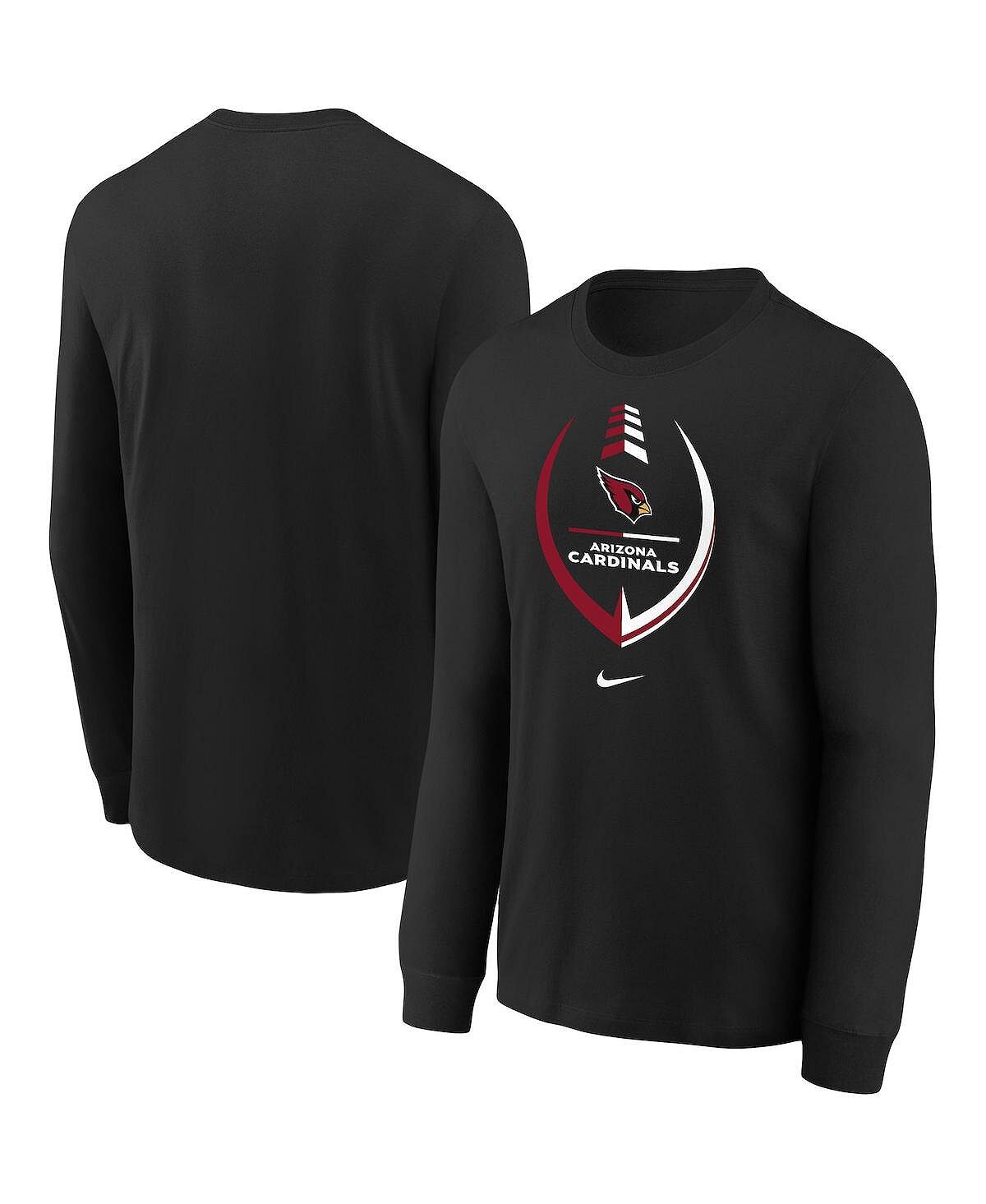 

Лонгслив с длинными рукавами Arizona Cardinals Icon Nike, черный