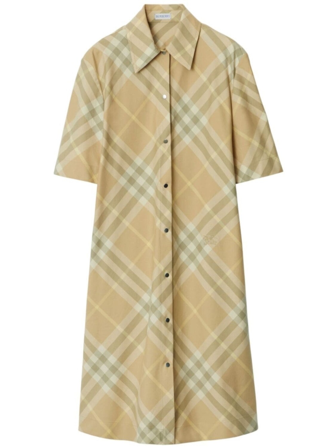 

Burberry платье-рубашка в клетку Vintage Check, нейтральный цвет