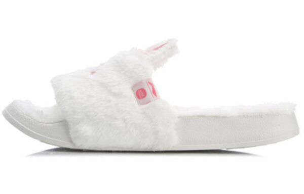 Тапочки x line friends cony slides Li-Ning, белый — фото 2