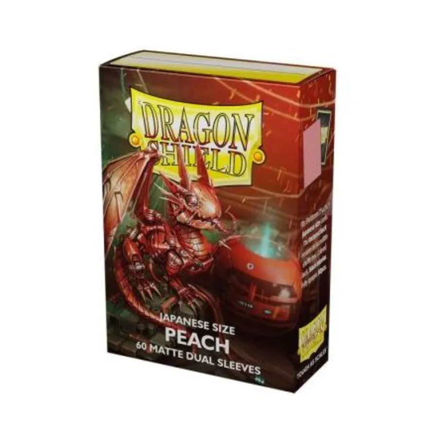 

Японские рукава — матовый двойной персиковый (60), Dragon Shield - Card Sleeves - Japanese