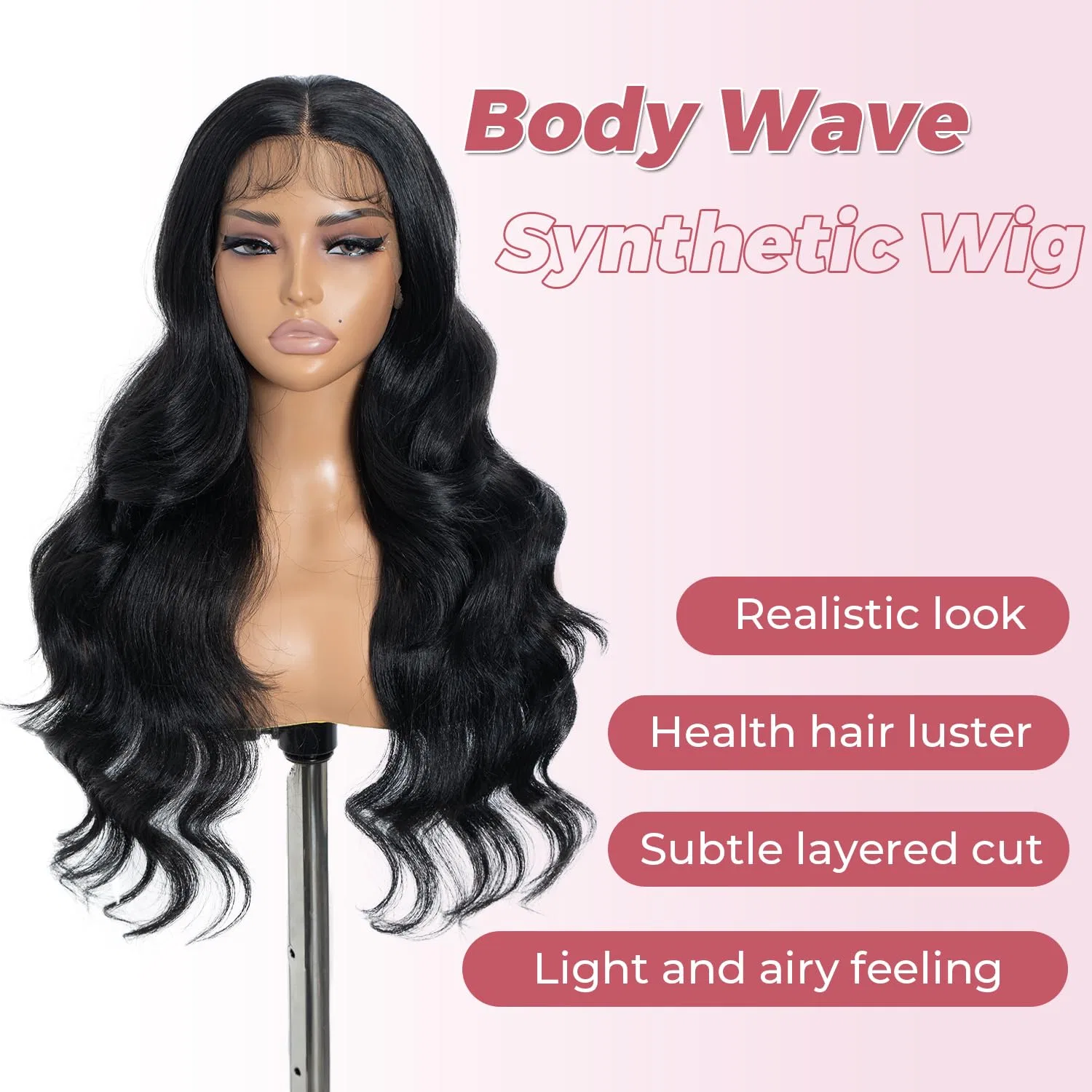 Длинный волнистый синтетический парик «Lace Front» от Style Icon Style Icon — фото 2
