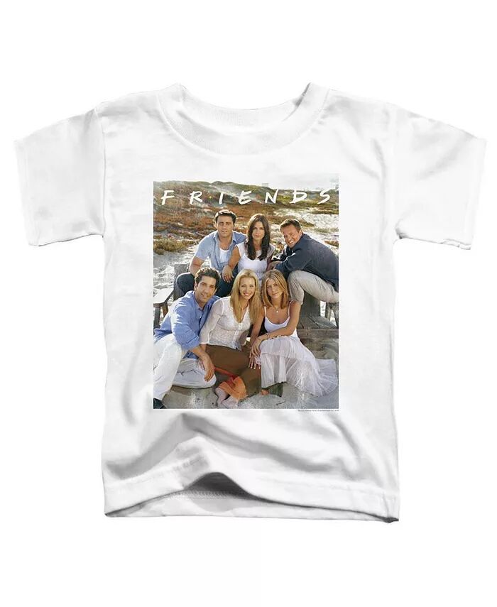 

Футболка с коротким рукавом для мальчиков Lifes A Beach Friends, белый