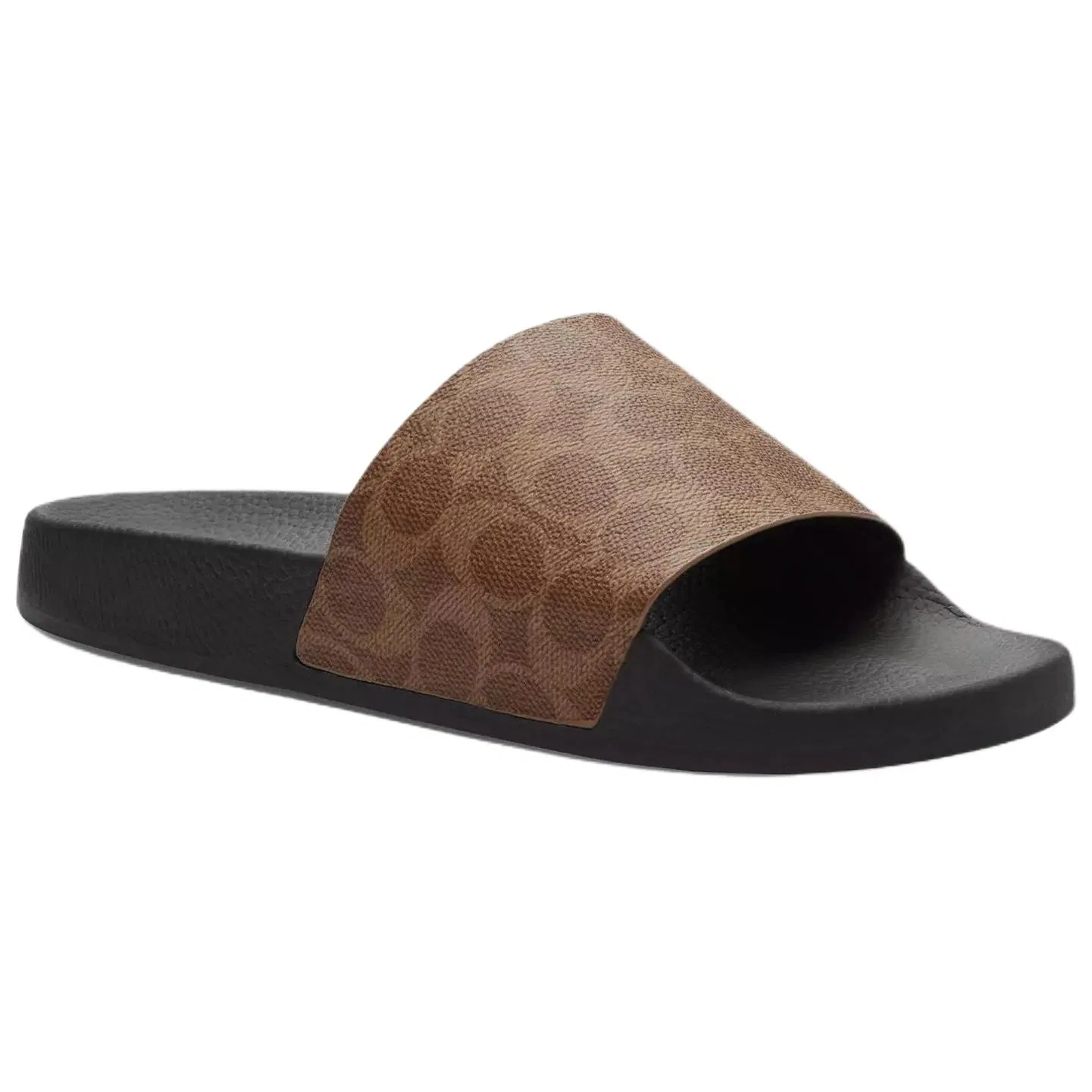 Шлепанцы COACH Original Shoe Box Included коричневые — фото 4
