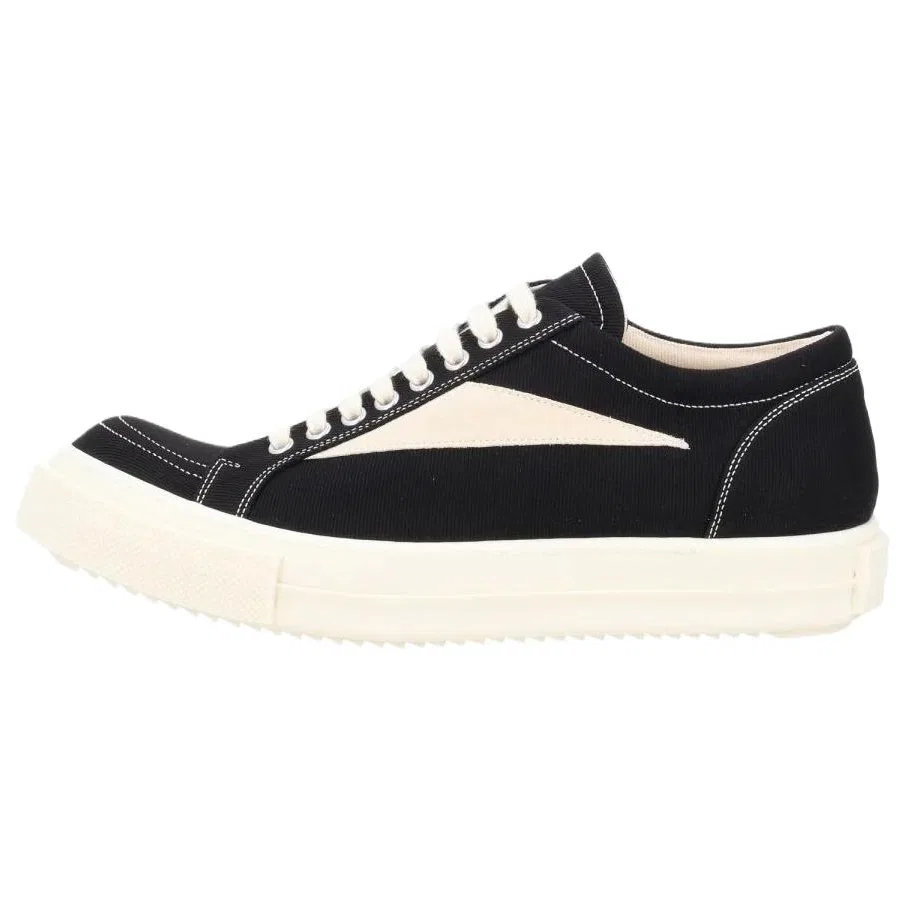 Кеды из денима Rick Owens DRKSHDW с коробкой черно-белые