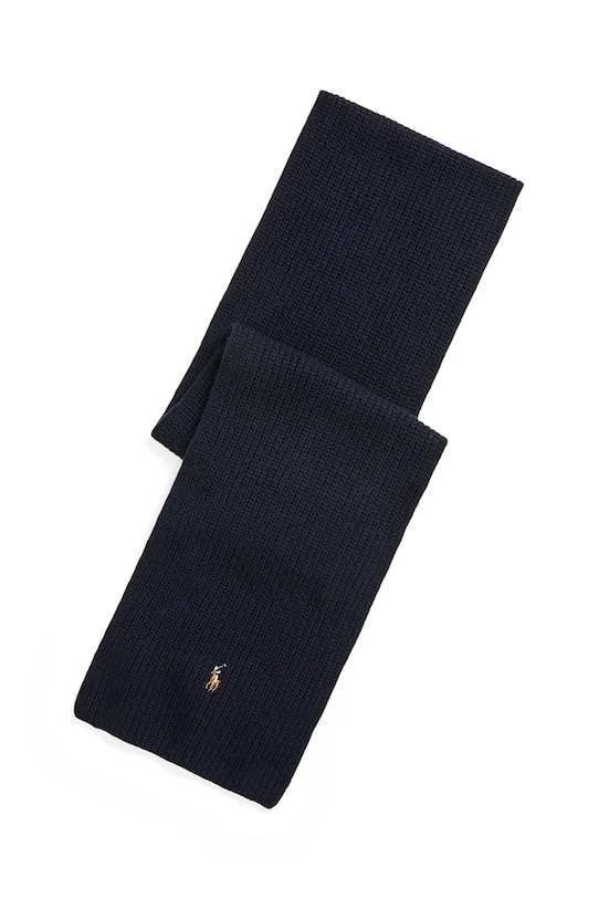 

Шерстяной шарф Polo Ralph Lauren, темно-синий