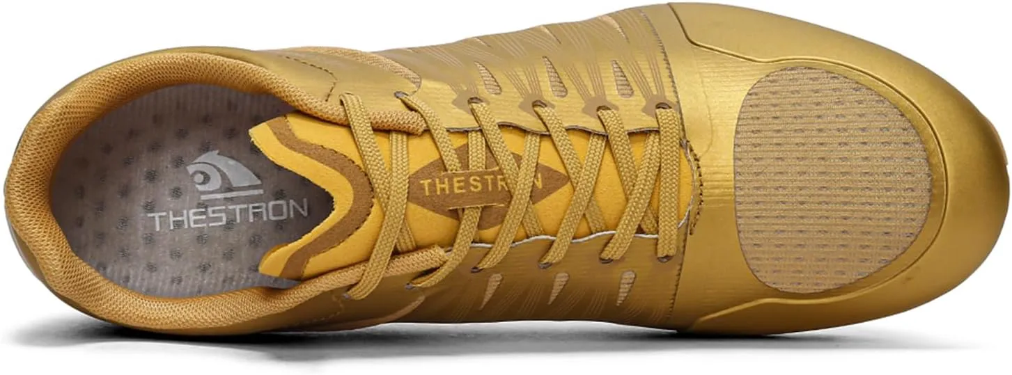 

Беговые и легкоатлетические кроссовки для мужчин, женщин и детей, шиповки, кроссовки для трека и прыжков, профессиональные беговые шиповки для девочек и мальчиков Zakey, золотой