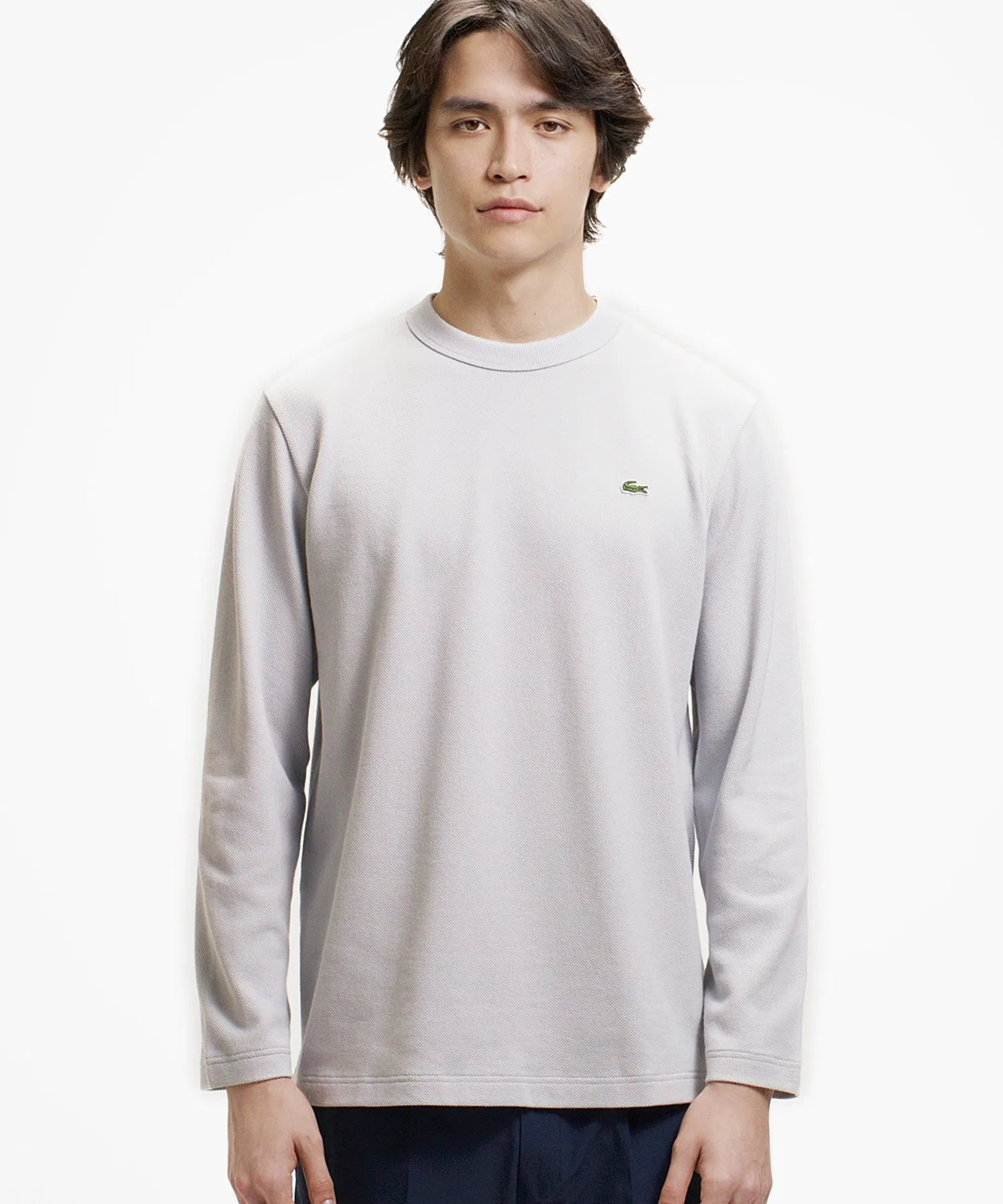 Унисекс лонгслив LACOSTE Classic Fit Big Pique — фото 4
