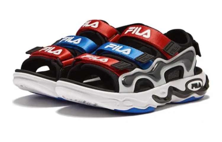 FILA KIDS Детские сандалии с удобной амортизацией и дышащим эффектом Black Fire Red — фото 4