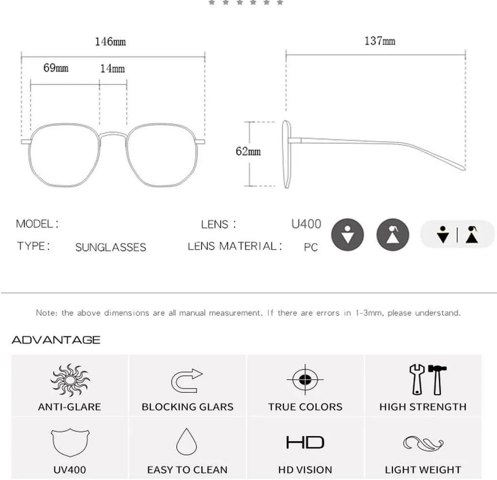 

Большие солнцезащитные очки для женщин, яркие солнцезащитные очки для женщин, модные панк-очки, очки с защитой от УФ-излучения UV400 для мужчин TKKTLLT, Beige-gray