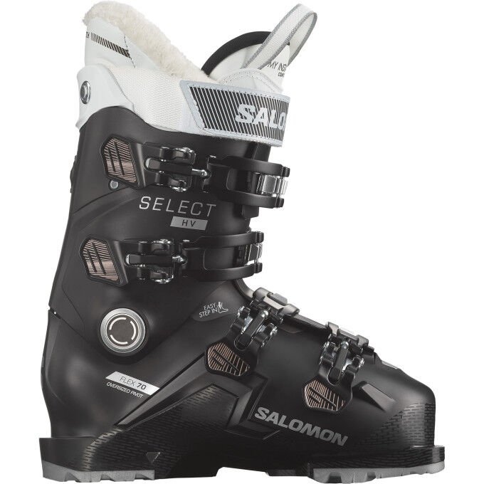 

Горнолыжные ботинки Salomon SELECT HV 70 W GW Black Rose Gold Metallic White, Белый, Горнолыжные ботинки Salomon SELECT HV 70 W GW Black Rose Gold Metallic White