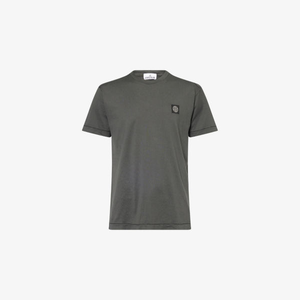 

Футболка Stone Island с логотипом, серый