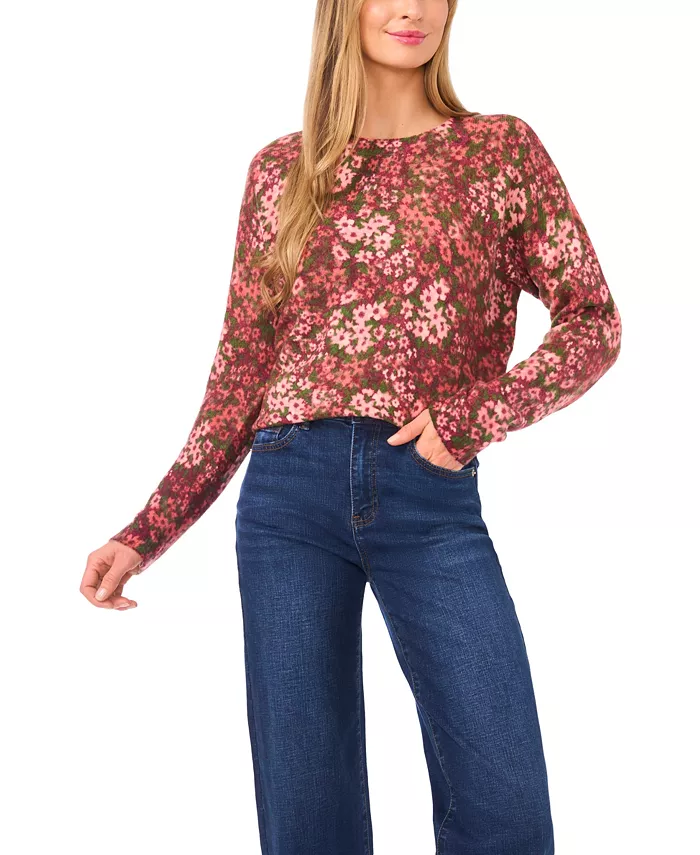 

Женский свитер с длинными рукавами на пуговицах Cece, красный