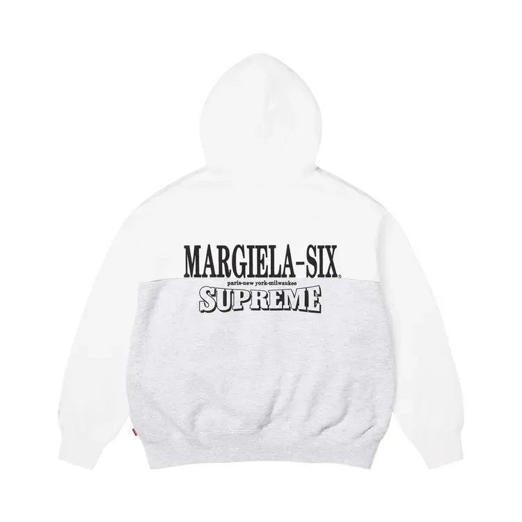 Толстовка Supreme x MM6 Maison Margiela Eagle на молнии, цвет «Пепельно-серый» — фото 2