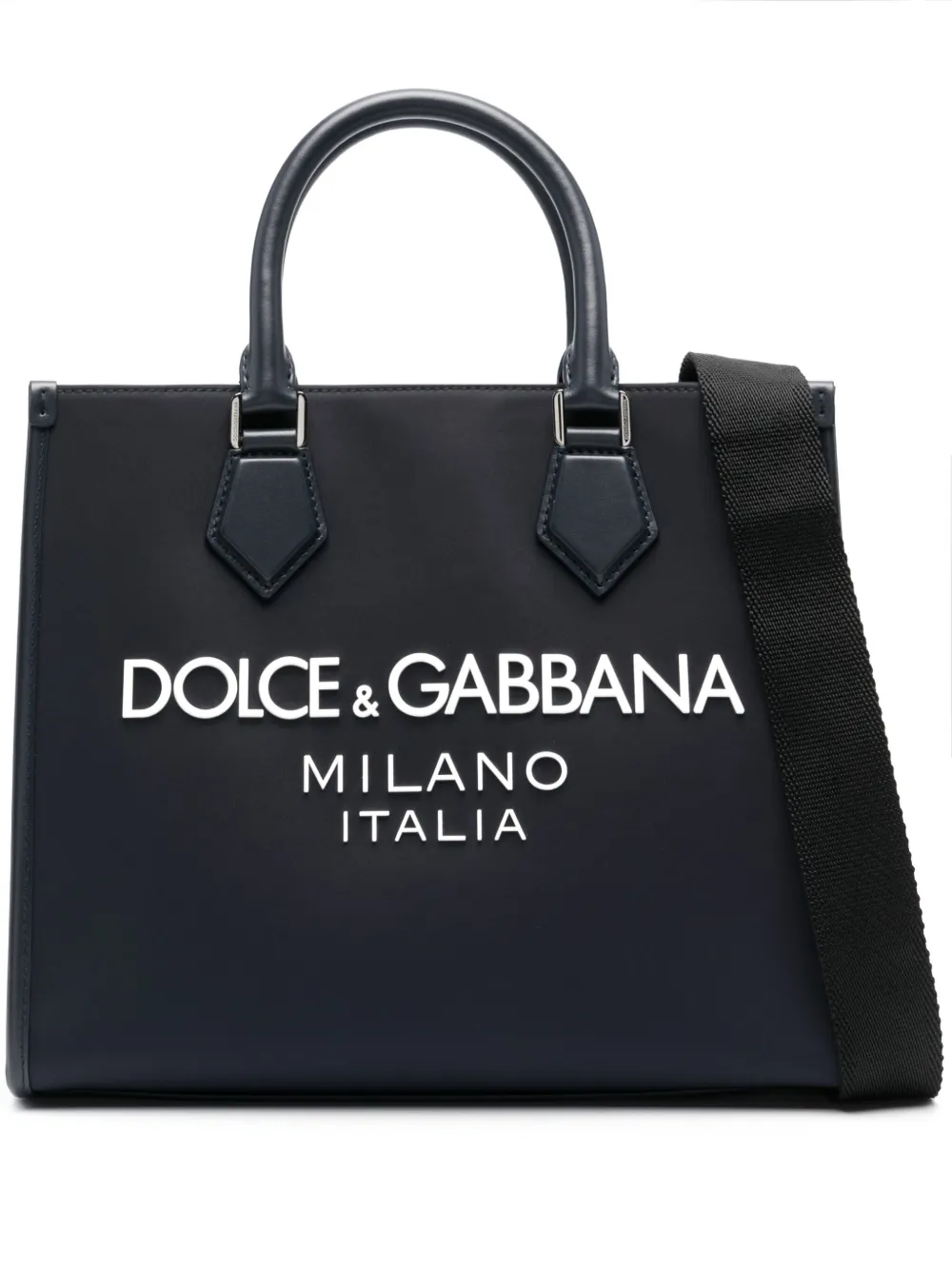 

Сумка-тоут с тисненым логотипом DOLCE & GABBANA, синий