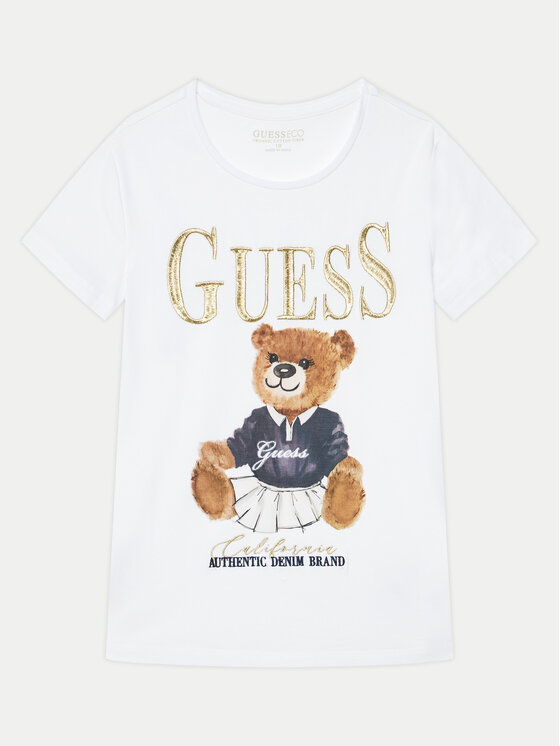 

Футболка обычного кроя J5RI24 K6YW4 Guess, белый