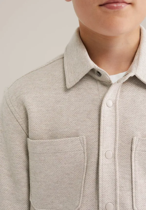 Рубашка «блю ридж» We Fashion, Beige — фото 3