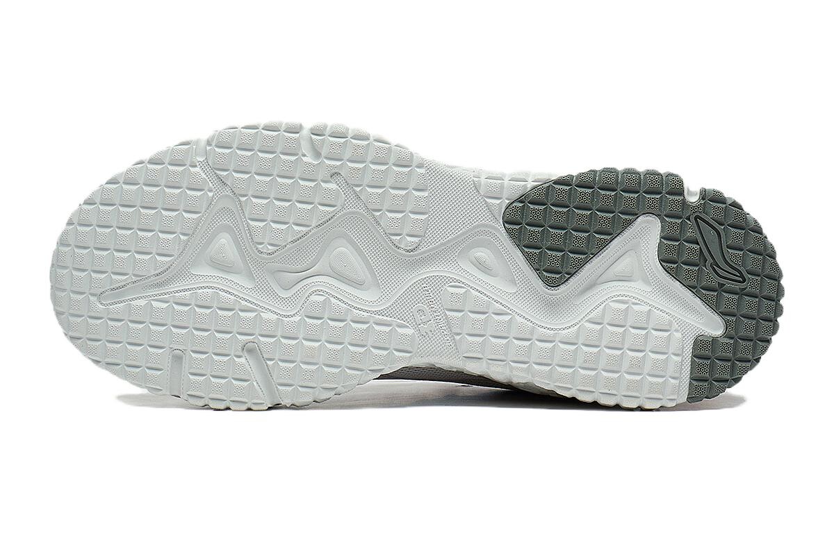 Кроссовки LINING YOUNG Kids Lifestyle Shoes GS Low-top Antarctic Gray / Pale Ancient Yellow / Cashmere Gray, серый/желтый — фото 3