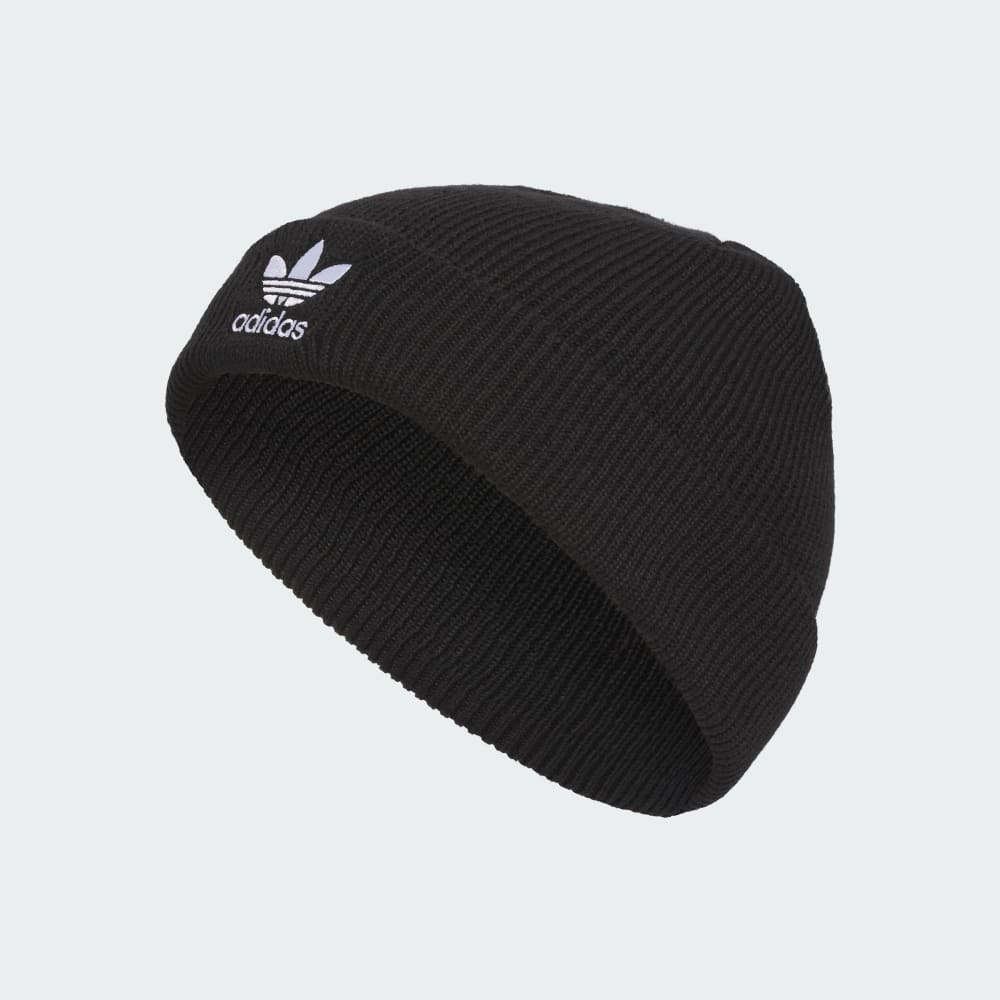 

Шапка Adidas Trefoil Beanie, черный/белый