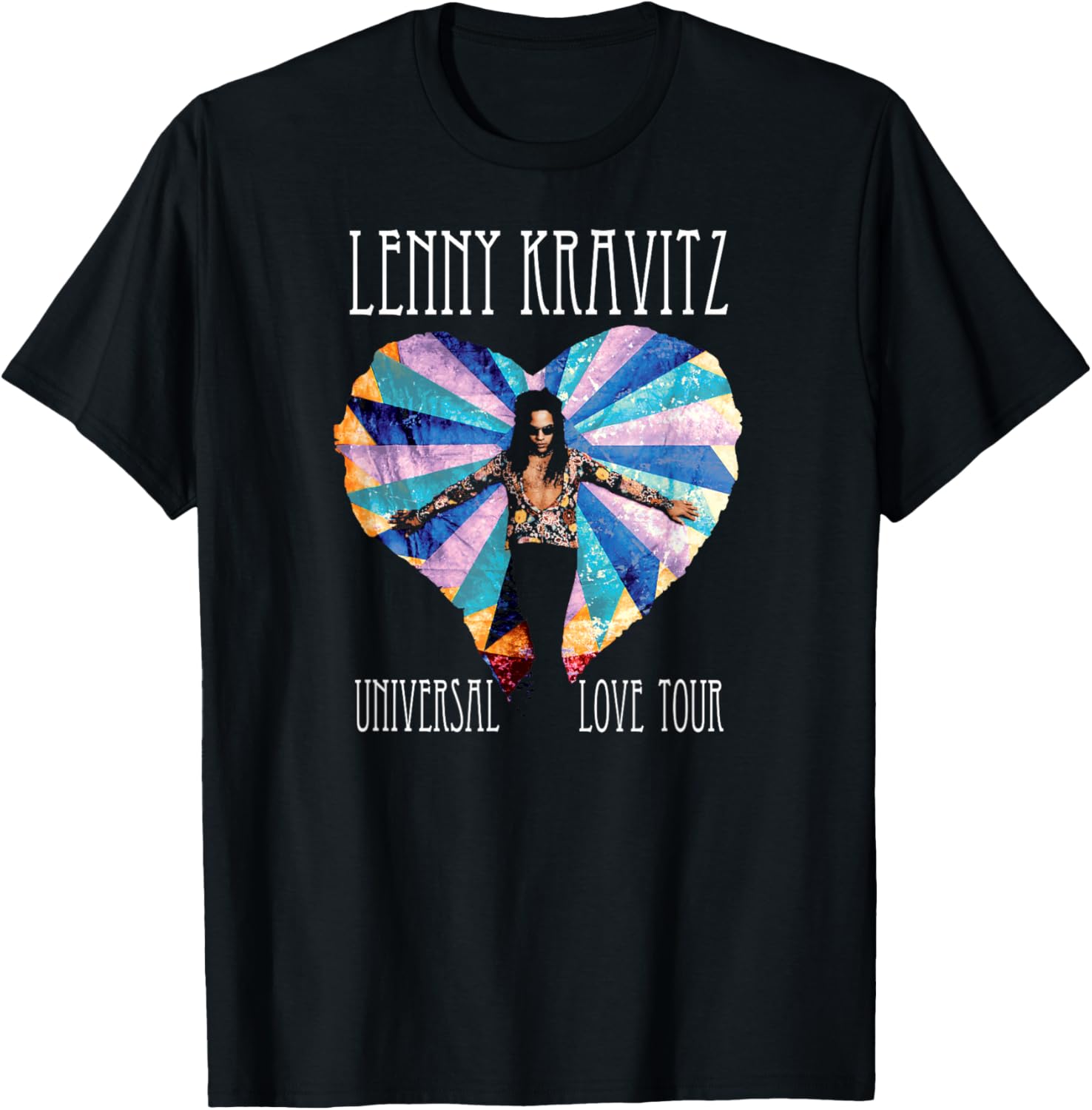 

Футболка Ленни Кравица - Universal Love Tour, черная (black 19-3911tcx), размер S Lenny Kravitz Official