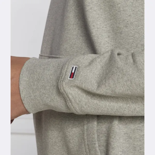 Фирменное худи стандартного кроя Tommy Hilfiger, серый — фото 3