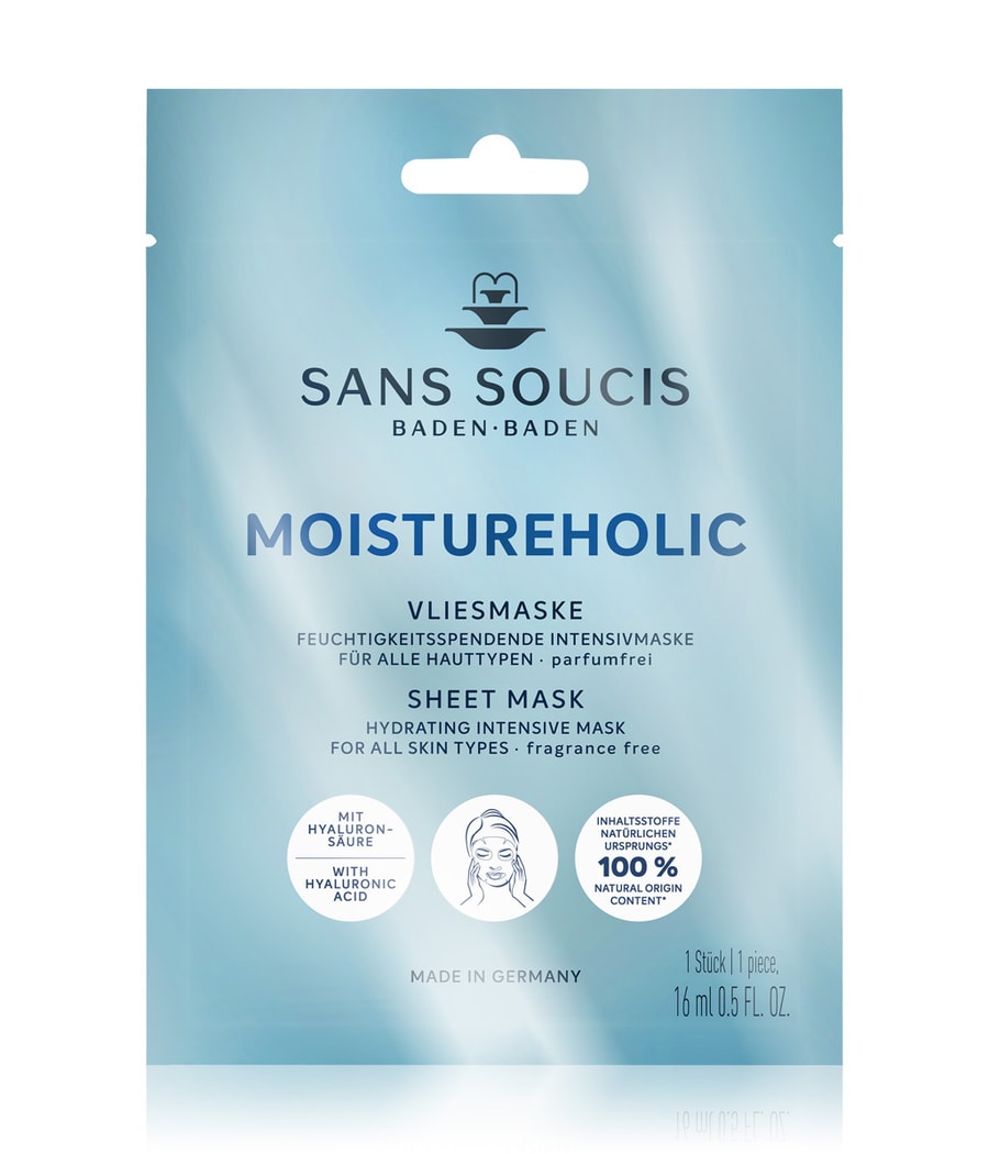 

Тканевая маска Sans Soucis Moistureholic Feuchtigkeitsarme Haut, 1 шт.