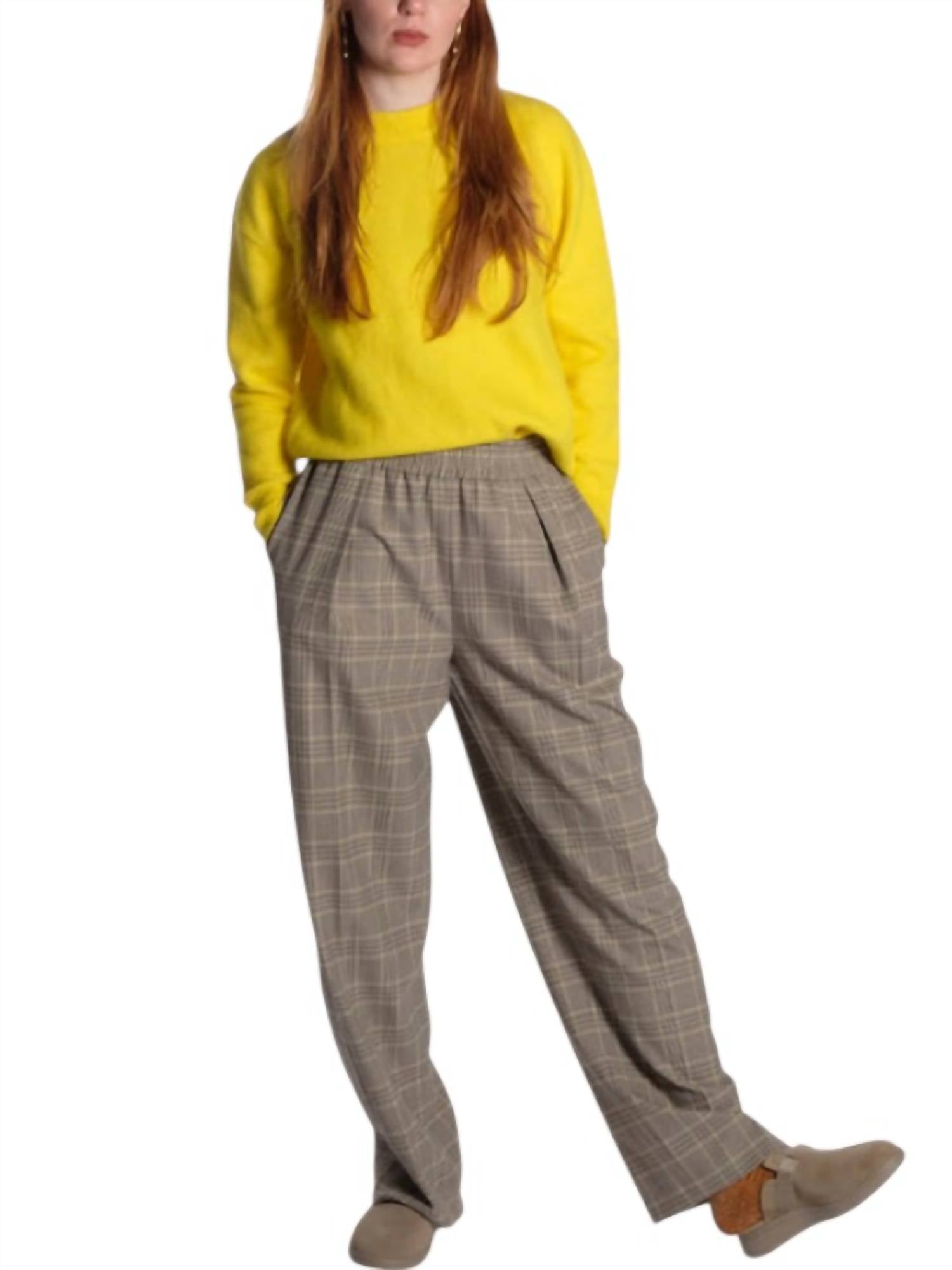 

Брюки Джулия в клетку Peppercorn SAMSOE, цвет peppercorn check