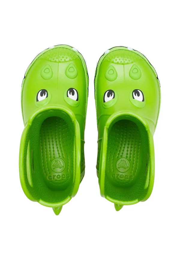 Резиновые сапоги для малышей toddler handly it duke Crocs, Crocs Green — фото 3