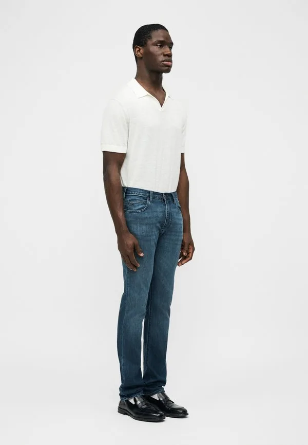 Узкие джинсы Emporio Armani, Medium Blue Denim — фото 4