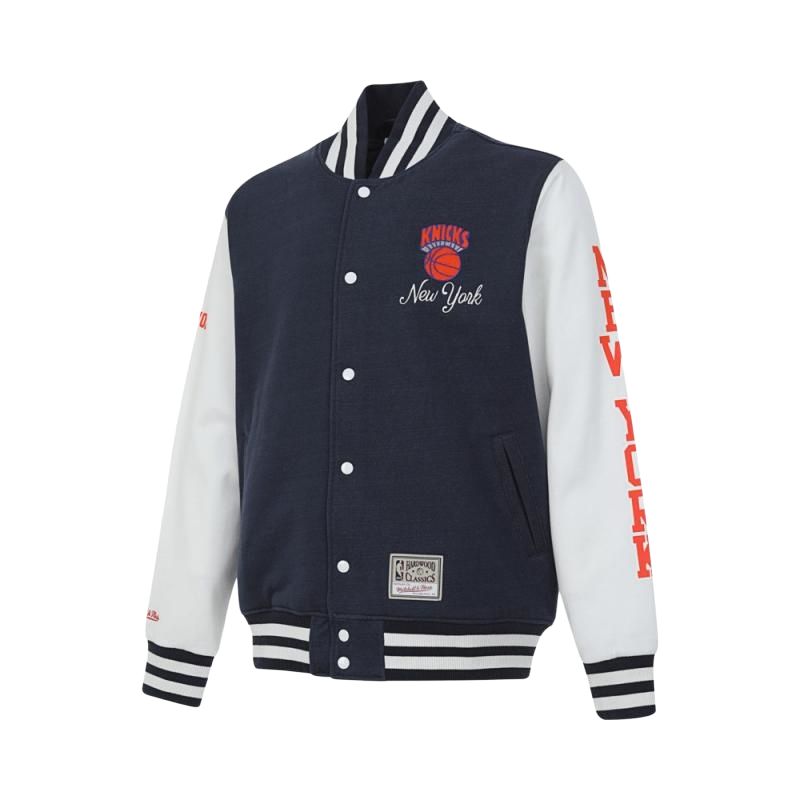 

Mitchell Ness Куртка Mitchell & Ness x NBA New York Knicks Мужская Синяя, Blue