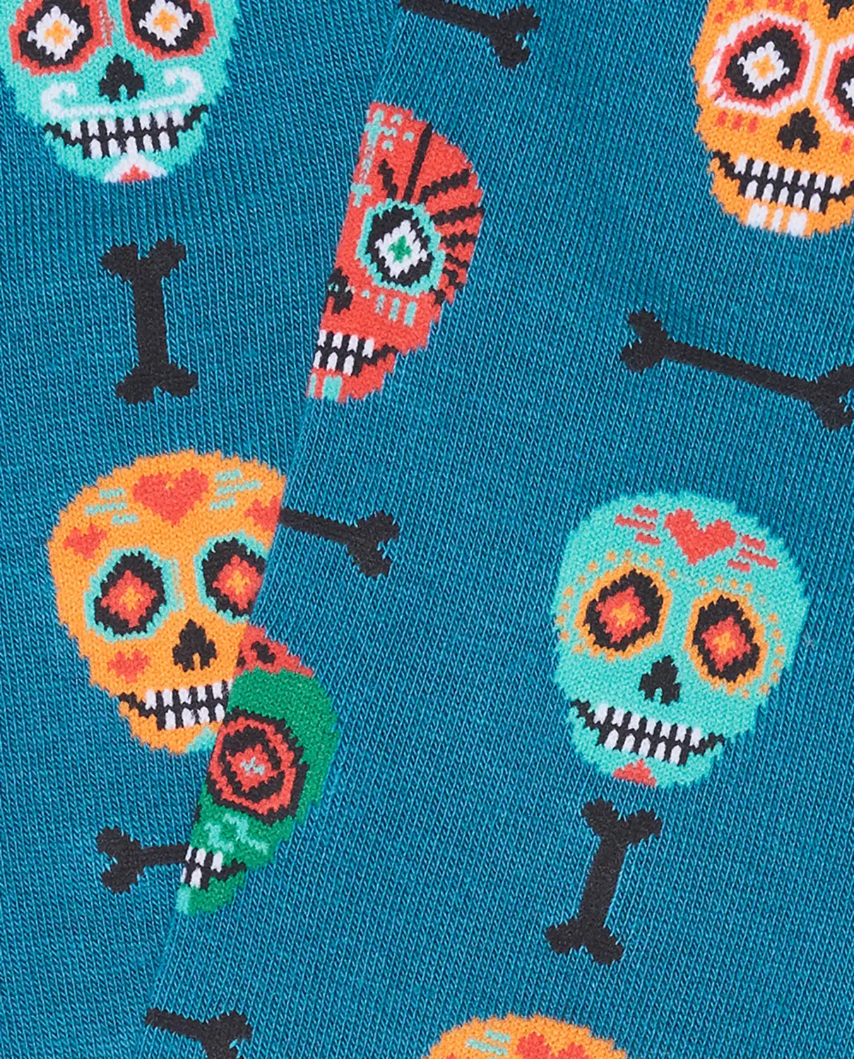 

Мужские носки acqua с черепами Jimmy Lion, бирюзовый