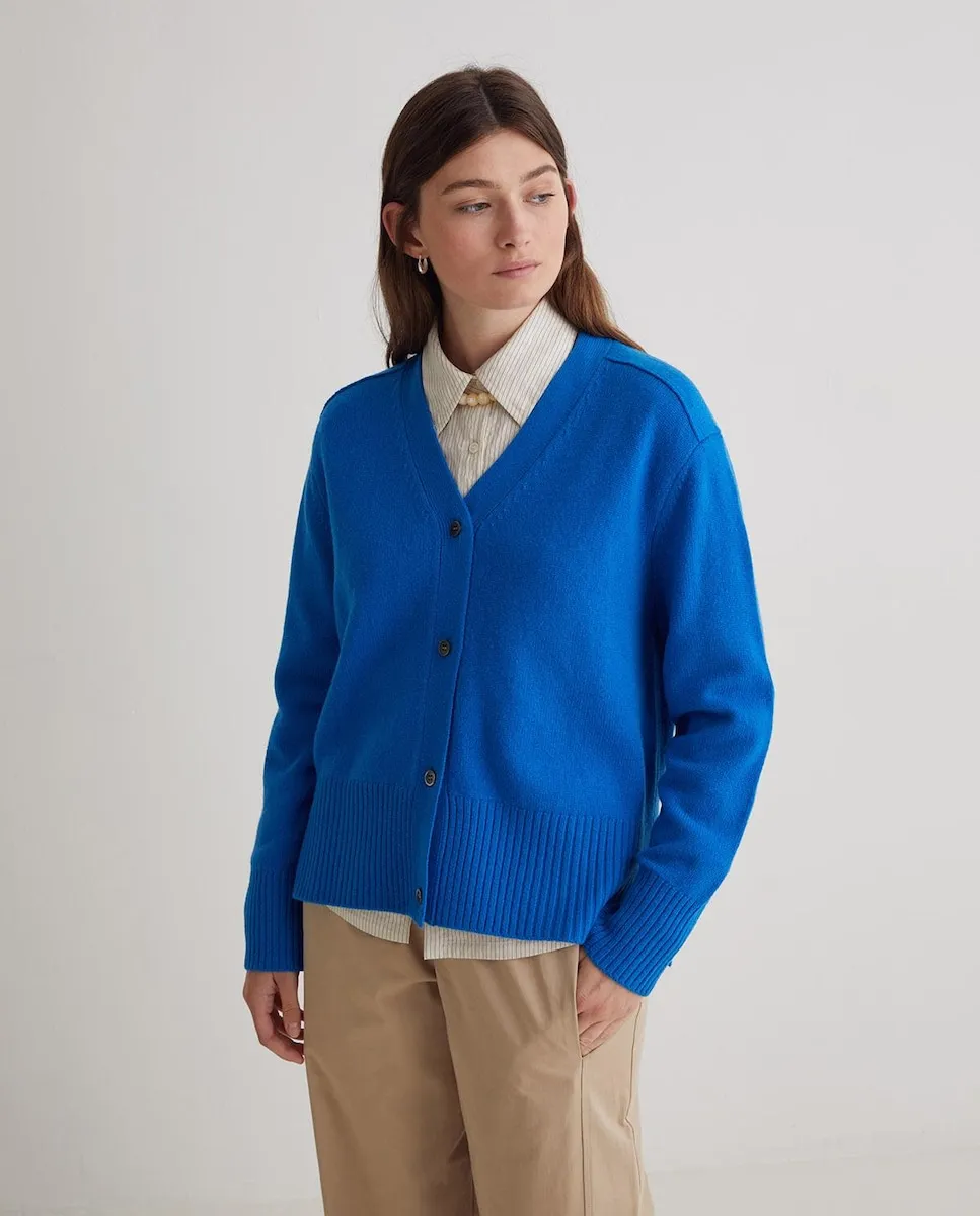 

Женский кардиган с застежкой на пуговицы и V-образным вырезом Yerse, светло-бежевый