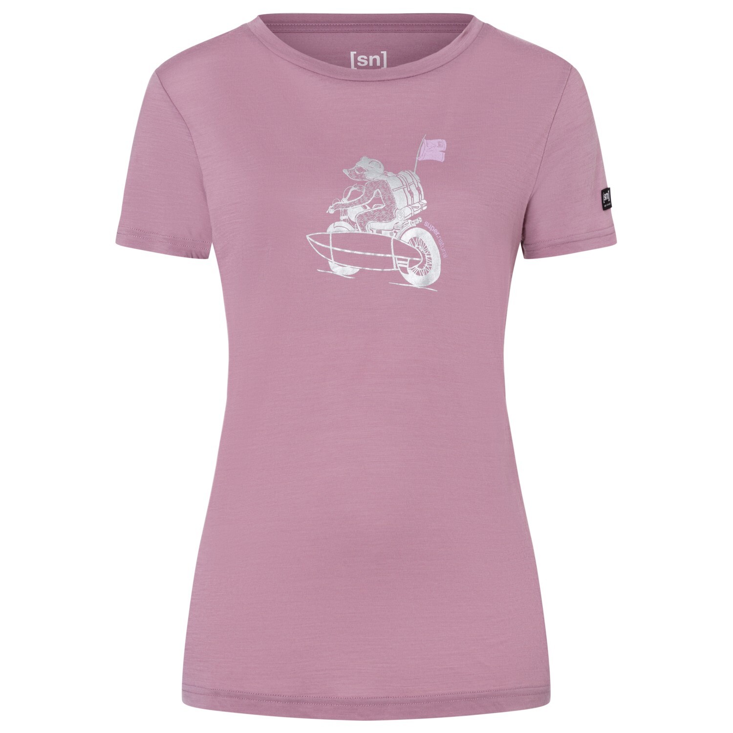 

Футболка Super.Natural Supermotor Bear Tee, цвет Orchid/Silver/Mauve Mist
