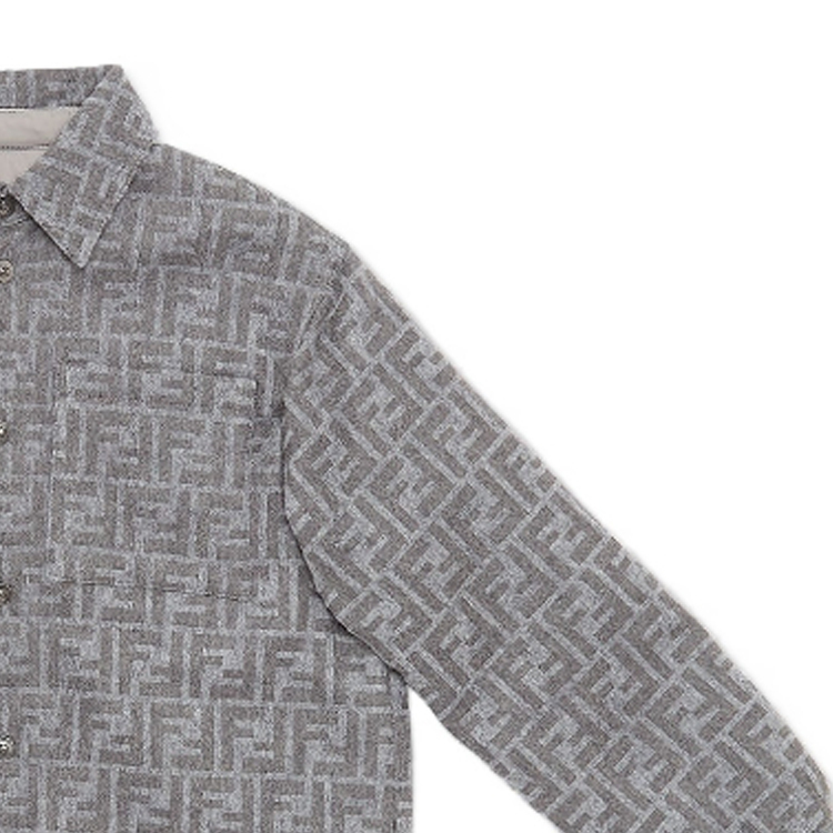 FENDI Куртка FW23 Kids' Gray — фото 3