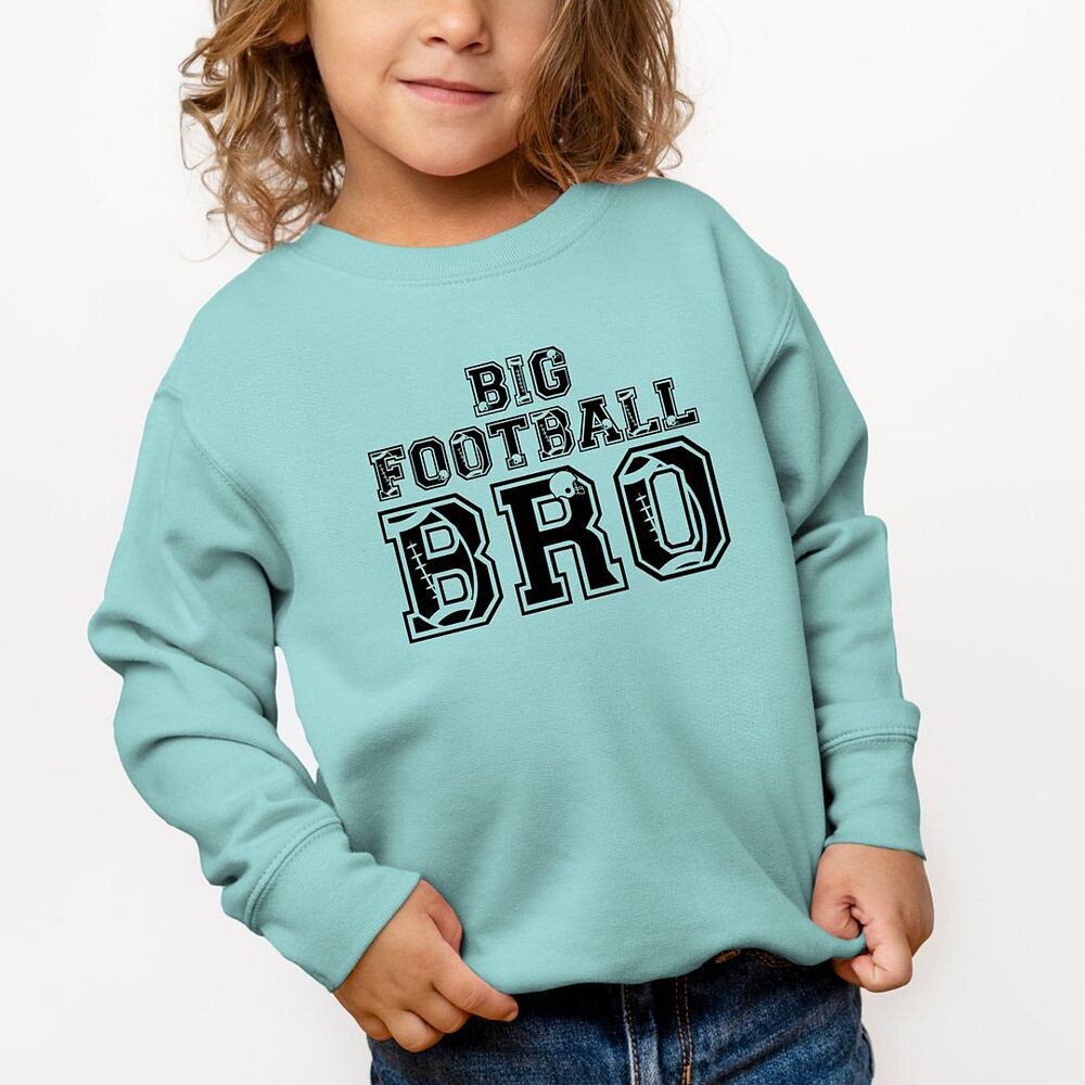 Толстовка с рисунком для малышей Big Football Bro The Juniper Shop, цвет Seafoam — фото 2