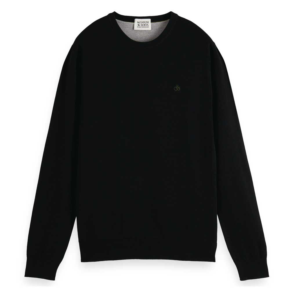 

Свитер Scotch & Soda Essentials Crew Neck, черный