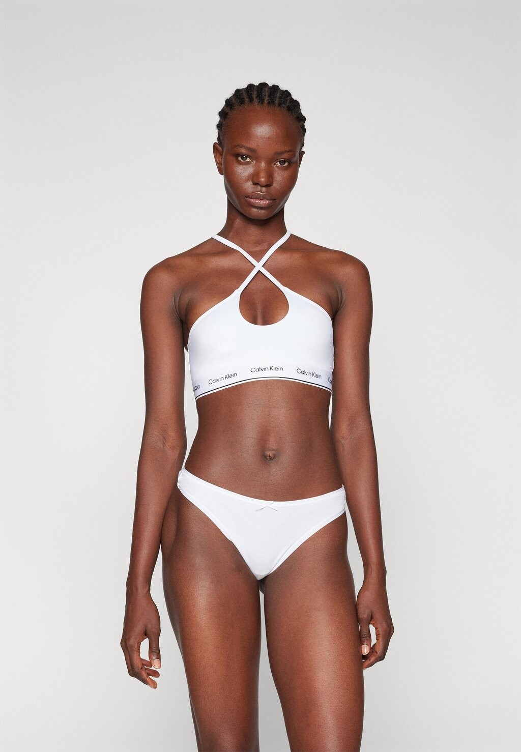 

Бикини-топ HALTER BRALETTE Calvin Klein, белый
