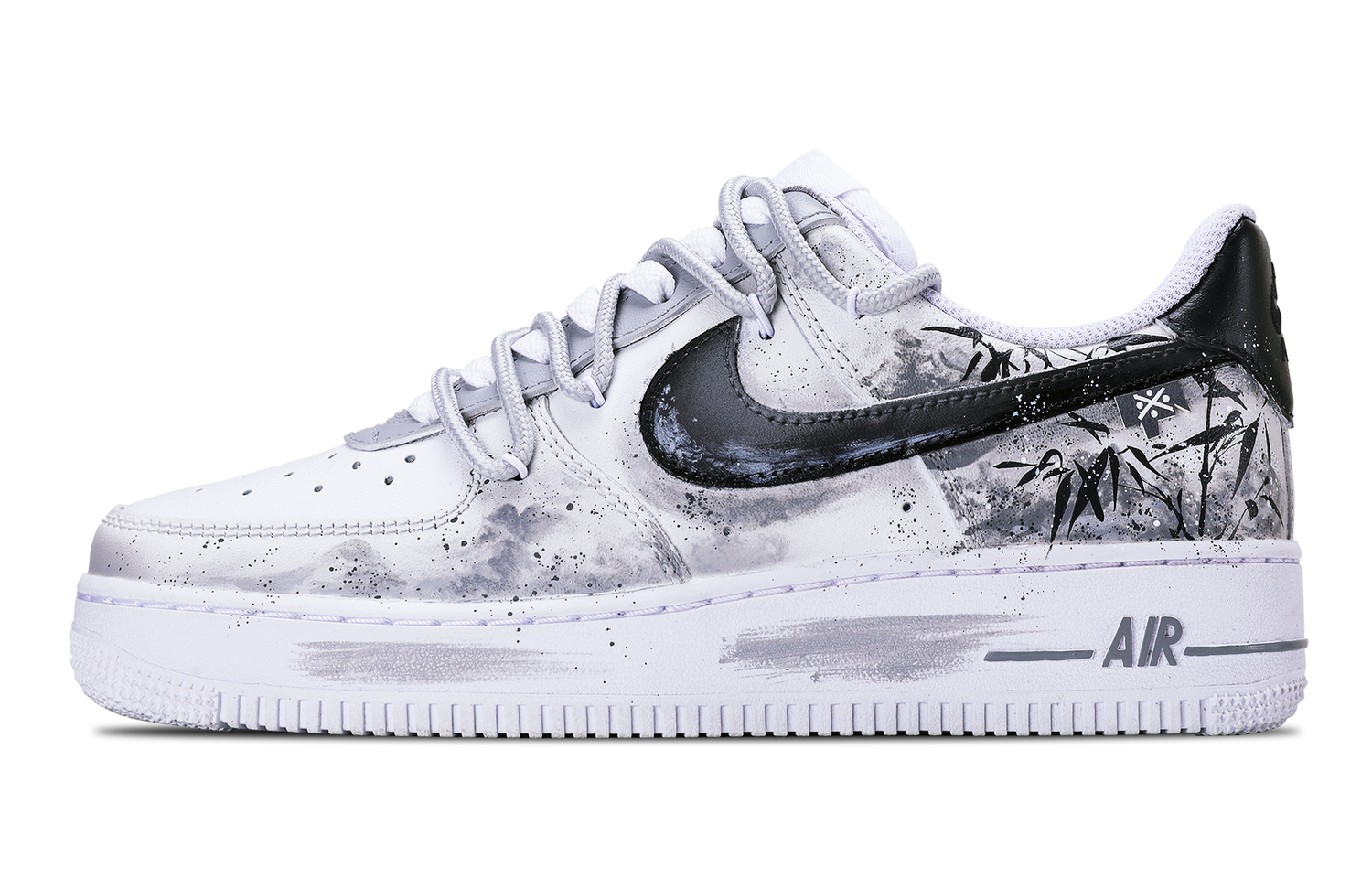 

Air Force 1 устойчивые к истиранию низкие скейтерские кроссовки мужские Nike, черный/белый