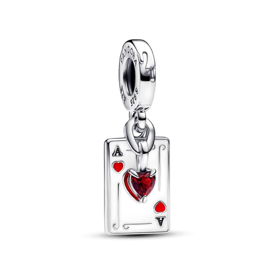 

Шарм Disney Villains Queen of Hearts Double Dangle Pandora, стерлинговое серебро