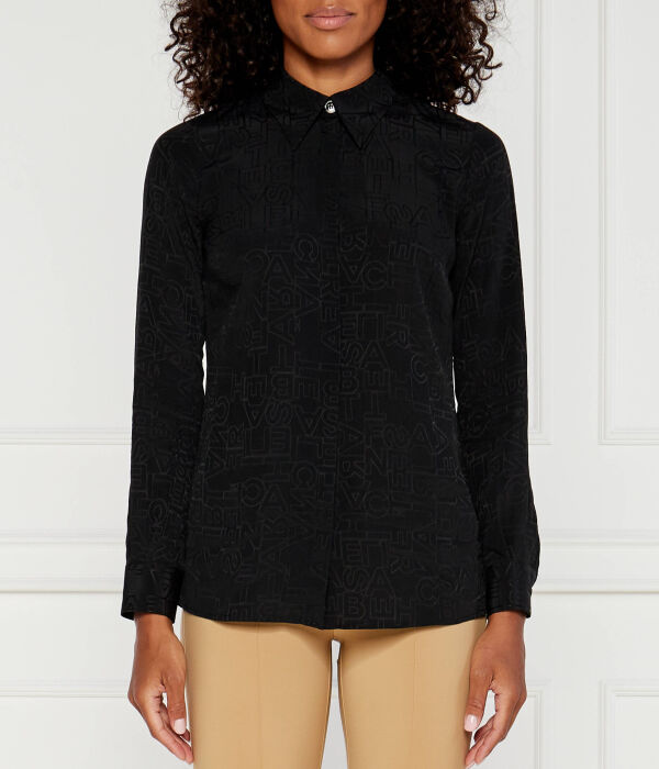 

Рубашка Regular fit Elisabetta Franchi, черный