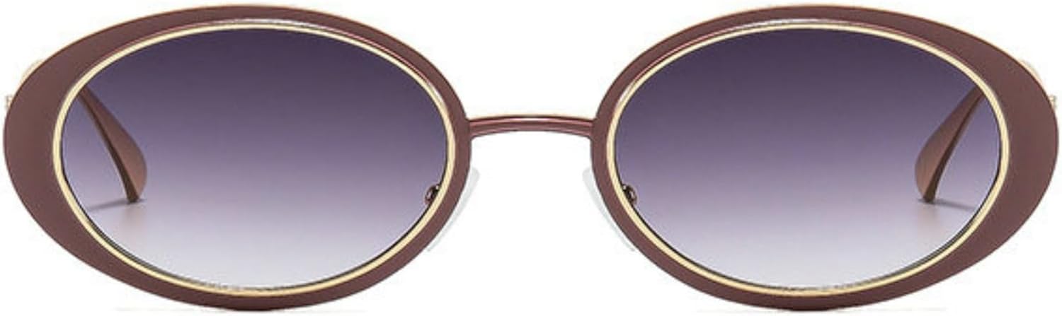 

Солнцезащитные очки Willochra в стиле ретро, ​​овальные, для женщин и мужчин, модные, золотистые, винтажная металлическая оправа, трендовые, защита от ультрафиолета UV400, C6