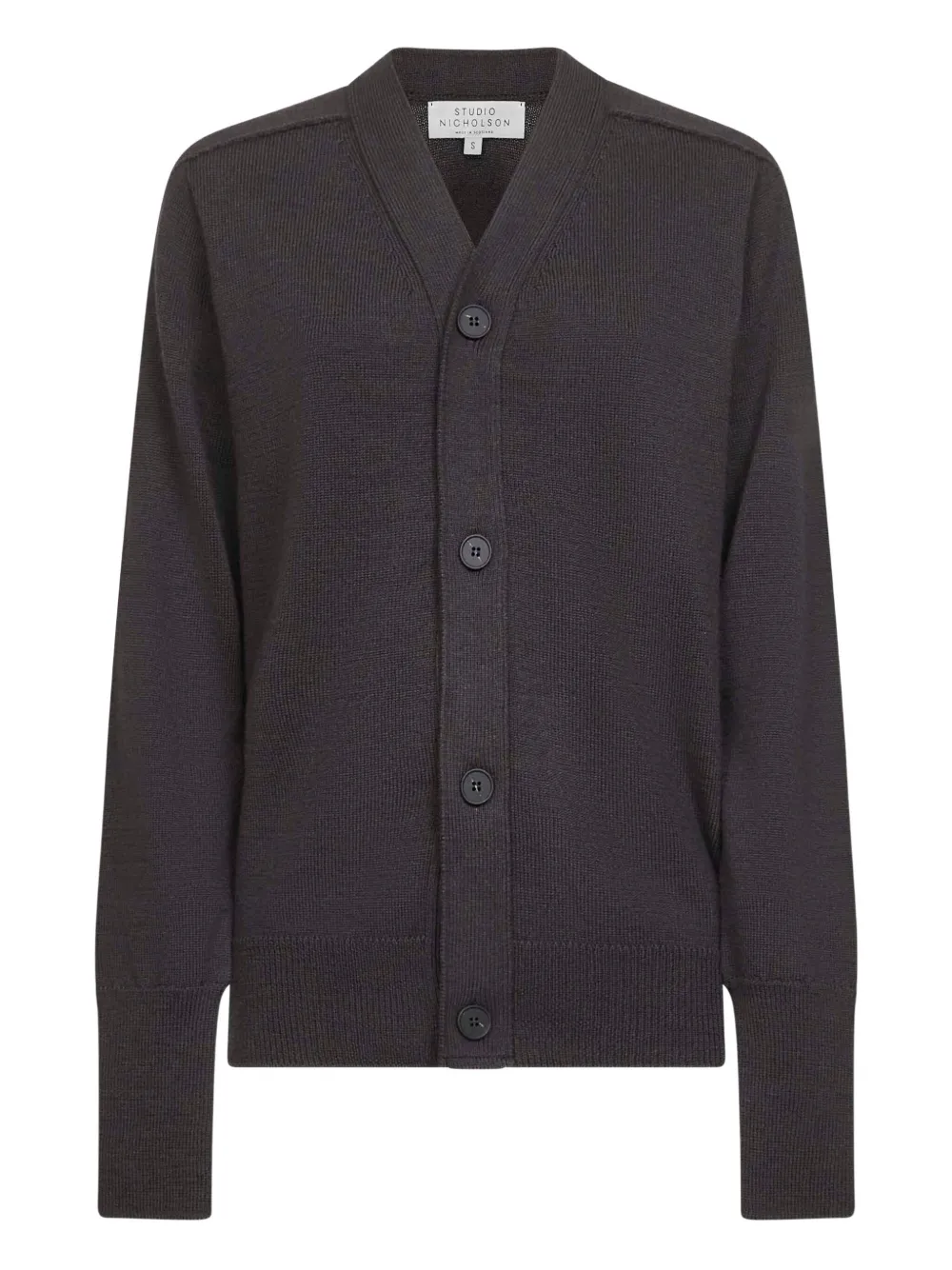 

Кардиган Conan с V-образным вырезом Studio Nicholson, коричневый