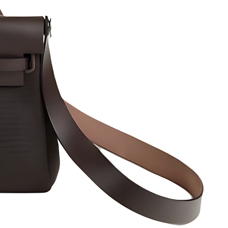Рюкзак мини Canvas с кожаными лямками для женщин Ebony HERMES, w stamp — фото 4