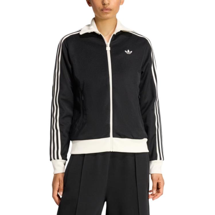 Куртка TRACK TOP CLASSIC женская Adidas Originals, черный/белый — фото 3