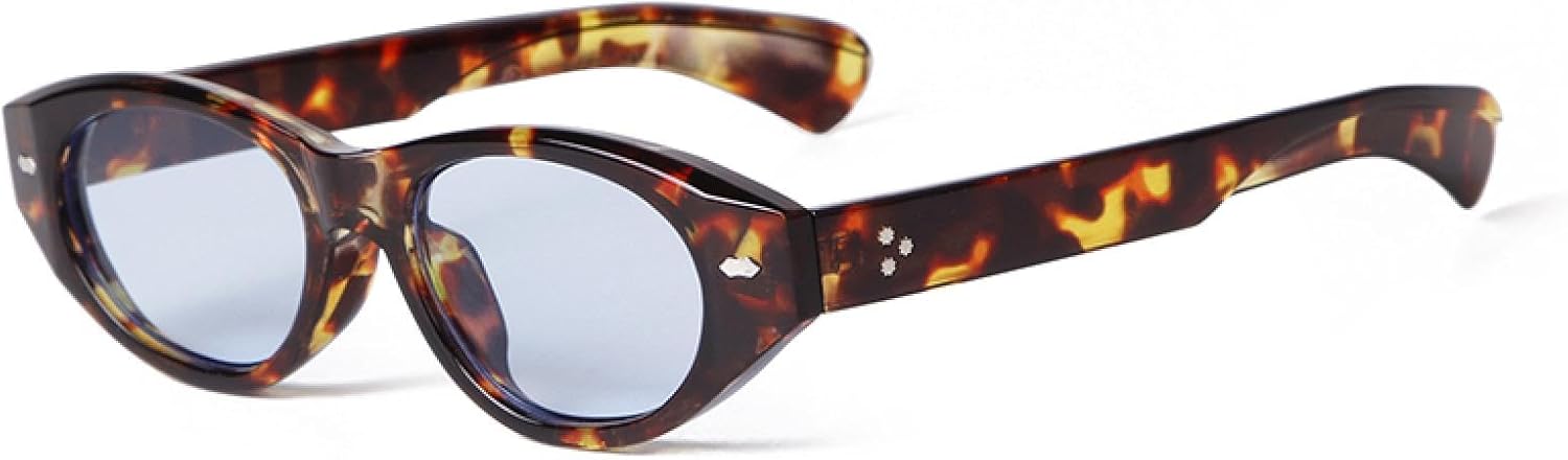 

Солнцезащитные очки в стиле ретро «Кошачий глаз» с овальной оправой, маленькая оправа, унисекс, для женщин и мужчин, защита от УФ-излучения UV400, дизайнерские, с возможностью персонализации WNCKSQ, C3