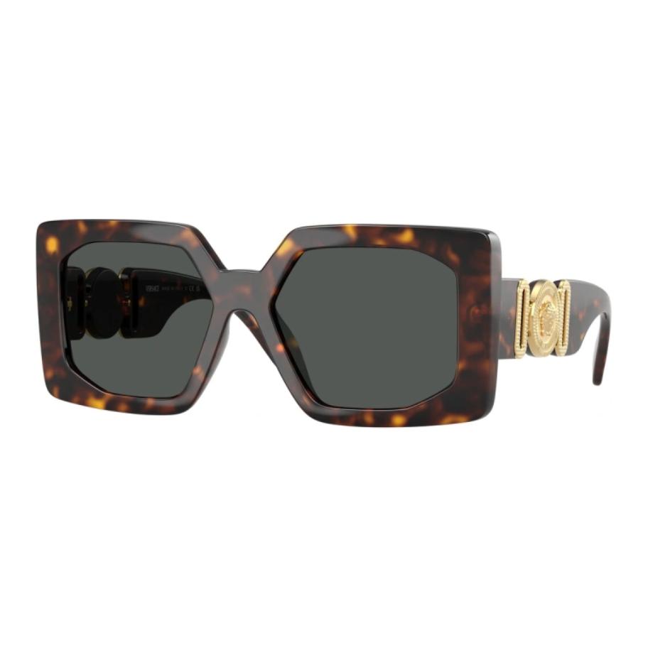 

VERSACE Солнцезащитные очки квадратной формы, Tortoiseshell